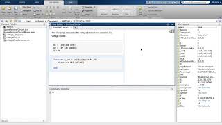 voltage Divider - Live Script