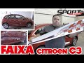 Aplicando a Faixa Citroën C3 Sport