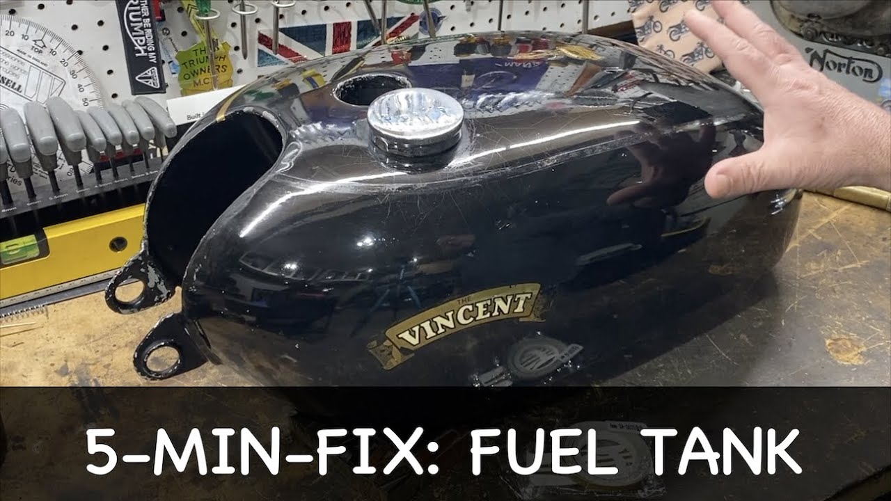 Restoration of 1951 Vincent Rapide Part 92 Gas Tank jobs YouTube