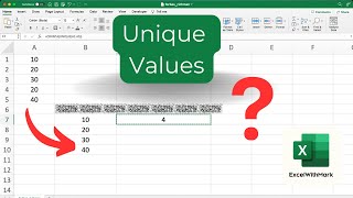 How To Find Excel Unique Values With Formula