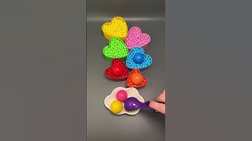 Colorful Beads Colorful Balls 🔵🟢🟡🟠🔴 Color Sorting #marblerunbb #colorsorting #satisfying #asmr