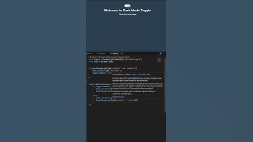 Dark mode on off Toggle Button HTML CSS JavaScript #coding #shorts