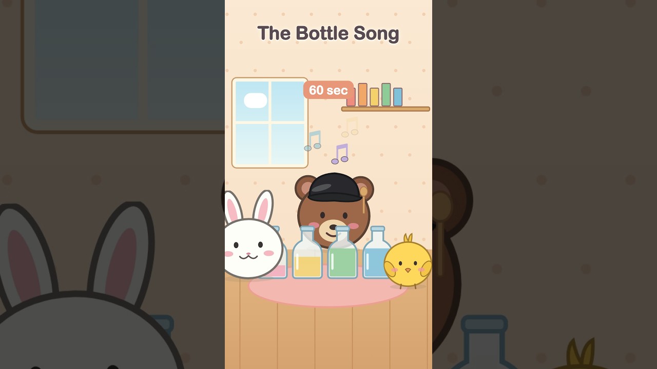 Music for Kids: The Bottle Song | Toddler Cartoon | PuniPals - YouTube