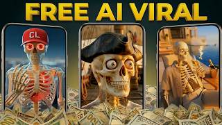 How to Make Unlimited Viral Skeleton Videos (100% FREE AI Tools) screenshot 5