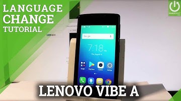 Change Language LENOVO Vibe A - Set Up Android Language