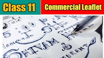 Class 11// 💥How to Write Commercial  Leaflet 💥//