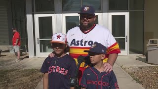 Houston Astros players visit Uvalde to greet fans