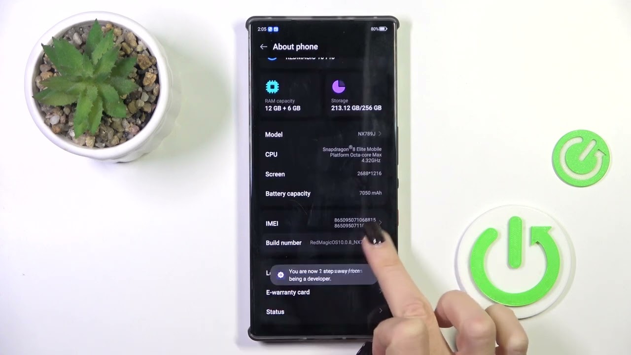 How to Enable Developer Options on ZTE nubia Red Magic 10 Pro