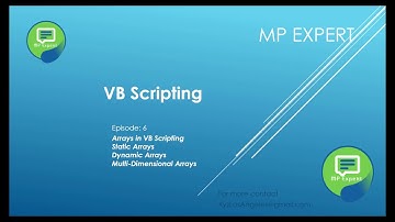 VB Script Episode: 6 (Arrays in VB Script)