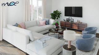 360° Living Area Rendering (click and drag to move around)