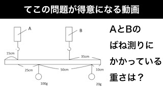 てこの計算を得意になろう（1）