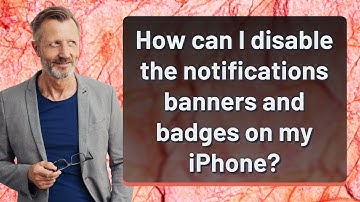 How can I disable the notifications banners and badges on my iPhone?