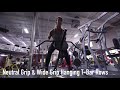 Neutral Grip &amp; Wide Grip Hanging T Bar Rows