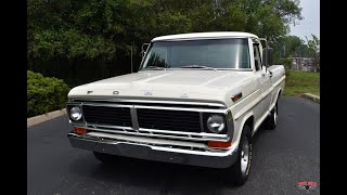 302 V8 Powered 1970 Ford F100 Short Bed Test Drive