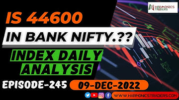 INDEX ANALYSIS for Dec 9 | Harmonics Traders | by SEBI RGD RA