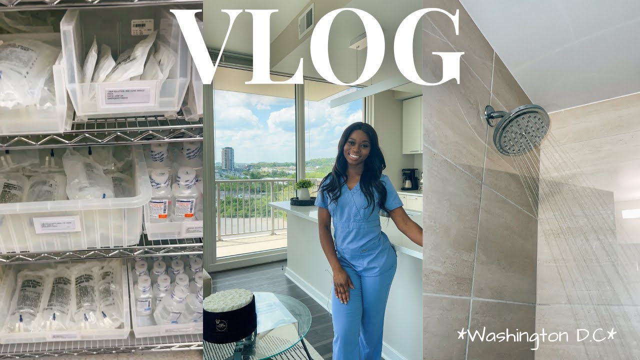 VLOG #27|  DAY IN THE LIFE OF AN ICU NURSE IN  *WASHINGTON DC* | I LOVE MY JOB