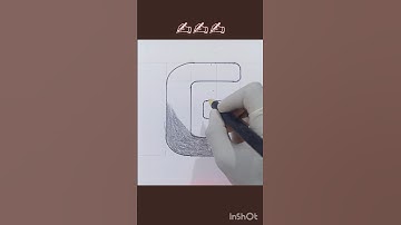 How to Draw the Block Letter G #howtodraw