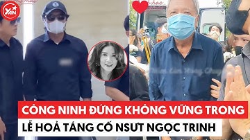 Công Ninh đứng không vững trong lễ hỏa táng cố NSƯT Ngọc Trinh: Hòa Hiệp thay gia đình #ngoctrinh