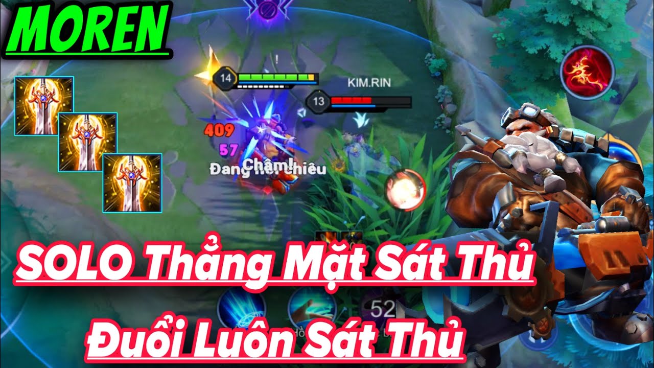 MOREN Liên Quân || Cầm Xạ Thủ SOLO Thẳng Mặt Sát Thủ Đuổi Luôn Sát Thủ Tắt Điện