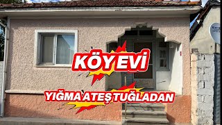 Köy Evi̇ Yiğma Ateş Tuğladan 100 M2 , 3+1