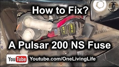 How to fix a Bajaj Pulsar 200 NS Fuse | Motorcycle Starting problem