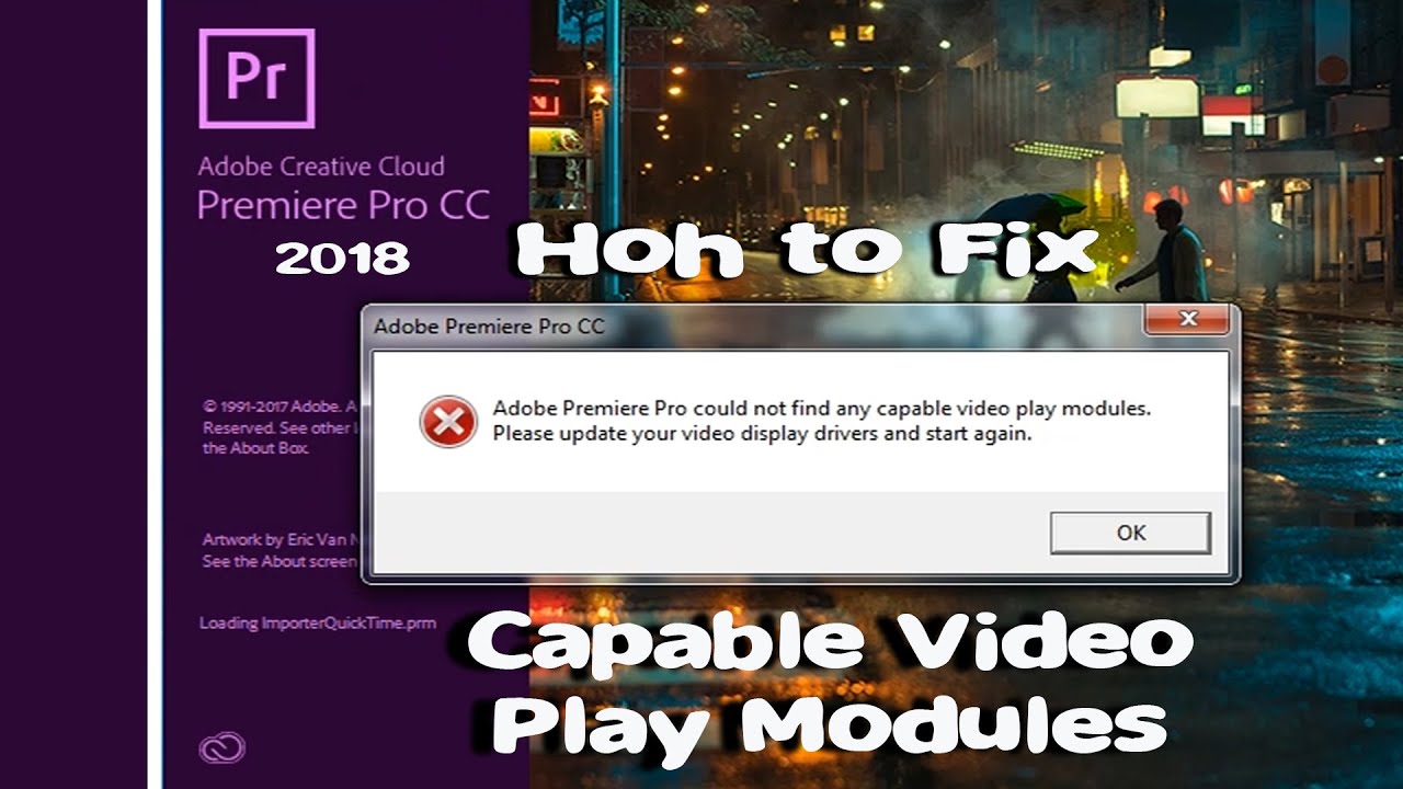 How to Fix Capable Video Play Modules - Premiere Pro CC - YouTube