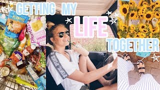 getting my life together // working out, grocery shopping, getting organized