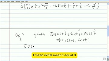 motion in space velocity and acceleration