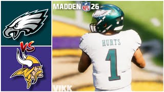Eagles vs Vikings Week 7 Simulation (Madden 26)