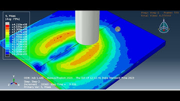 Friction Stir Welding Simulation in ABAQUS- Coupled Eulerian-Lagrangian (CEL) method.