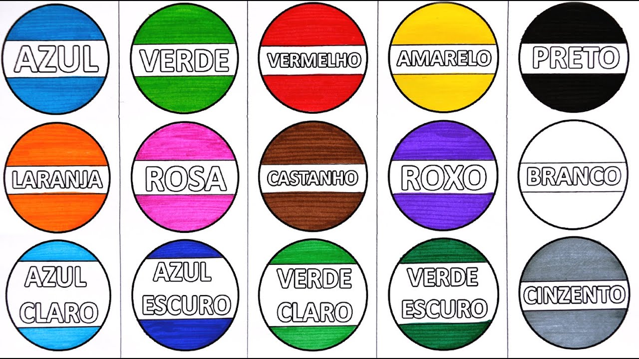 CORES EM INGLÊS - COLORS IN ENGLISH 