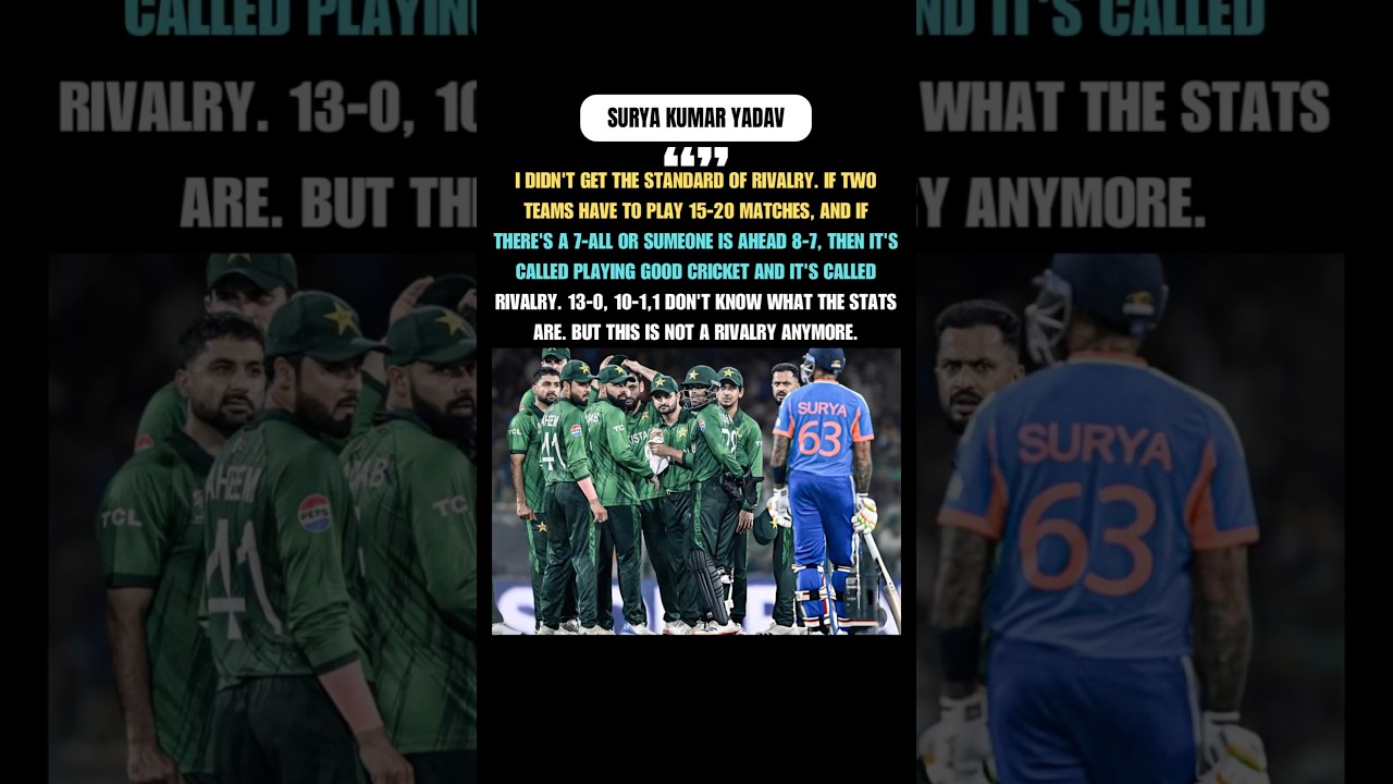 India Pakistan match is not a rivalry anymore it is more of a joke 😂 