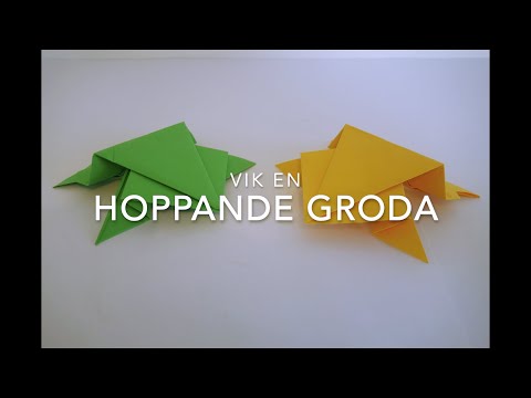 Origami - Vik en HOPPANDE GRODA