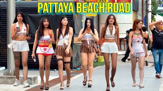 Pattaya Beach Road… Real Thailand Street Scenes 2026 🇹🇭