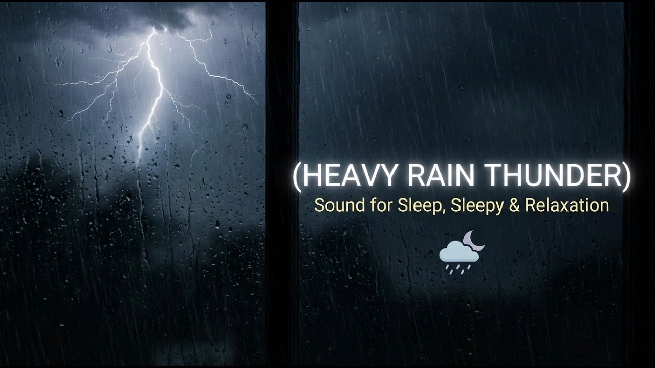 Rain Sounds for Relaxing & Sleeping with Black Screen | Calming Rain Sounds