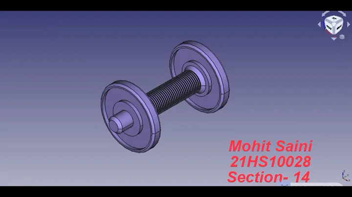 DIY ASSIGNMENT 1 ||| Exercise Dumbell ||| 21HS10028 Mohit Saini ||| Free Cad and Cura Software |||