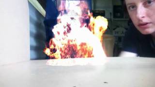 table fire explosion test in adobe after effects