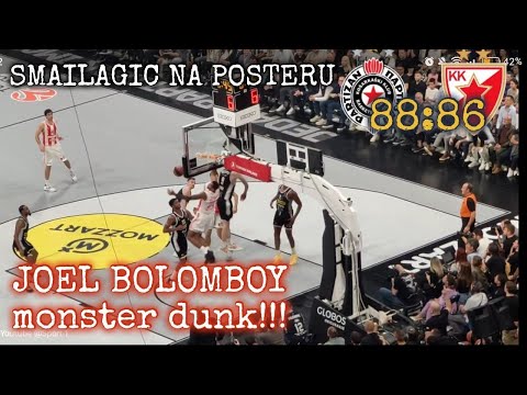Partizan-Crvena zvezda: Bolomboj strašnim zakucavanjem posterizuje Alena Smailagica