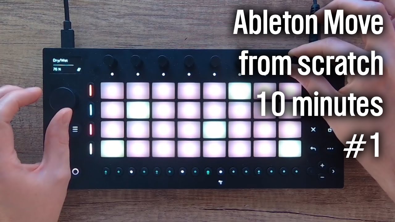 10-ish minutes of unplanned Ableton Move fun #1 - Sort of clubby?
