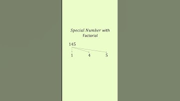 Special Number with Factorial #shorts
