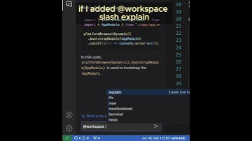@workspace -  all about that #copilot #context