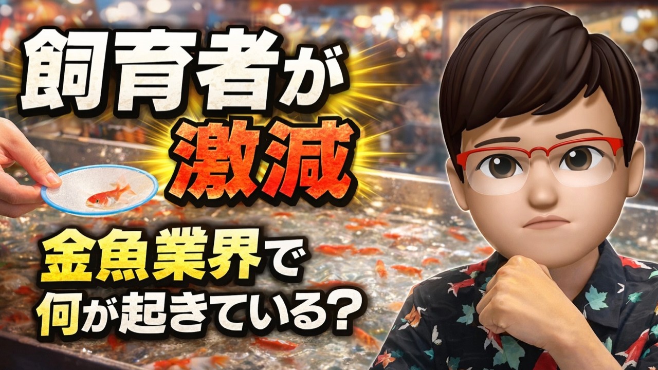 これから金魚飼育者が激減する！それは〇〇が消えるから