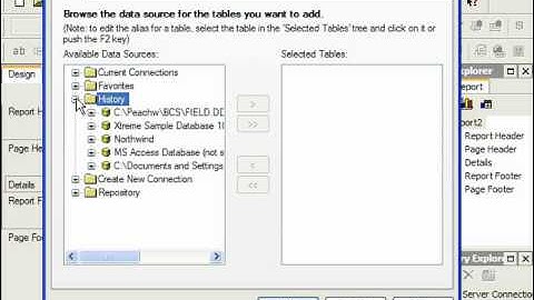 Crystal Reports Tutorial The Database Expert Business Objects Training Lesson 2.3