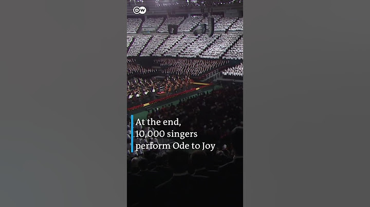 The sound of 10,000 people singing Beethoven's Ode to Joy