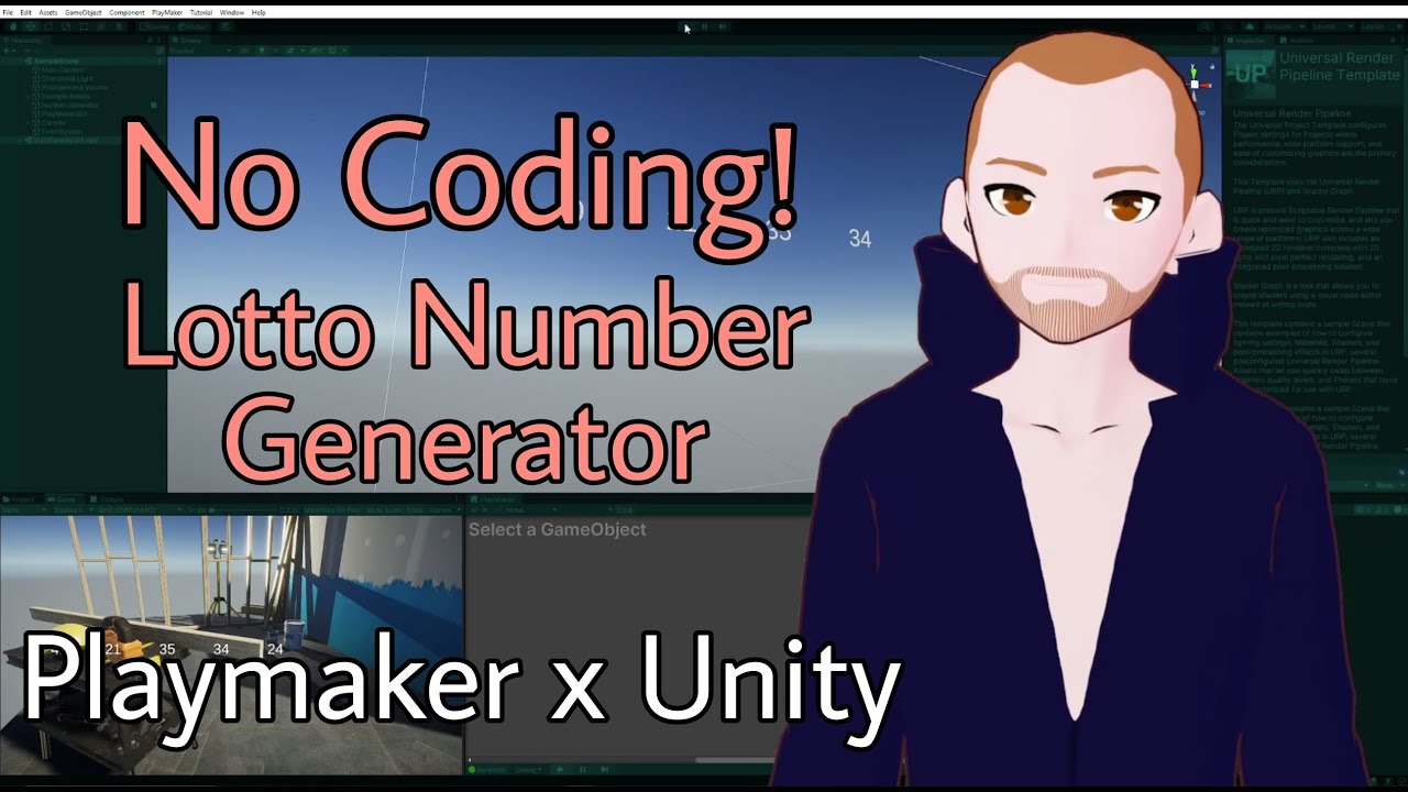 Number Generator Tutorial (Unity + Playmaker) = (No Coding!) - YouTube