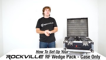 How To Set Up Your Rockville RF WEDGE PACK BLACK & WHITE 6 RF WEDGE LIGHTS with a RF Remote And Case