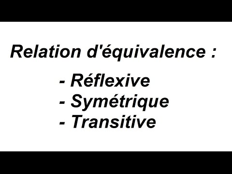 Vidéo: Qu'est-ce que la relation en algèbre ?