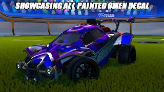 Showcasing All *NEW* Painted OMEN Exotic Tournament Decal!! - Rocket League Showcase