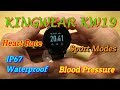 KINGWEAR KW19 SMARWATCH, Heart Rate,Blood Pressure,O2 Monitor, FITNESS TRACKER,Music,Camera Control