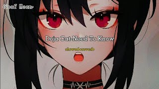 Doja Cat - Need To know (slowed+reverb)